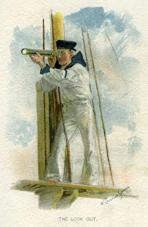 Sailor Collection: The Look Out, c1890-c1893.Artist: William Christian Symons