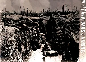Aisne Gallery: Look-out post, France, c1914-c1918