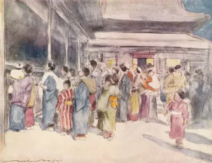 A Record In Colour Prints: Lookers-On, c1887, (1901). Artist: Mortimer L Menpes