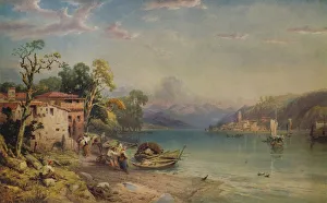 Bemrose And Prints: Looking towards Bellagio, c1845. Artist: Thomas Miles Richardson II