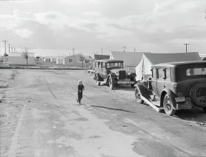 Affordable Housing Prints: Looking from the camp to adjoining tract