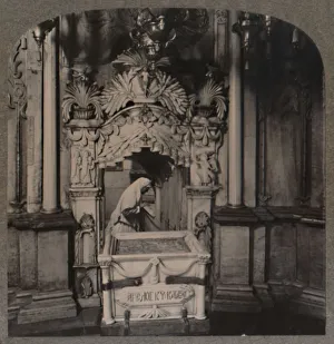 Looking from the Chapel of the Angel, to the Holy Sepulchure, Jerusalem, c1900