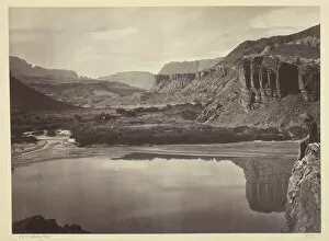Colorado River Gallery: Looking Across the Colorado River to the Mouth of Paria Creek, 1873