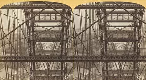 Looking through the Ferris Wheel, near the top, 1893. Creator: Henry Hamilton Bennett