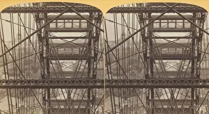 Bennett Henry Hamilton Gallery: Looking through the Ferris Wheel, near the top, 1893. Creator: Henry Hamilton Bennett