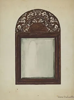 Metal And Glass Prints: Looking-glass, c. 1936. Creator: Rex Dolmith