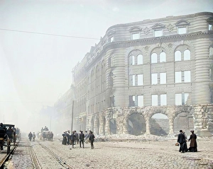 Looking up Market St. from near ferry, San Francisco, Cal. c1906. Creator: Unknown