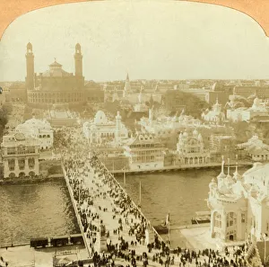 Griffith Prints: Looking North from the Eiffel Tower, Paris Exposition, 1902. Creator: Unknown