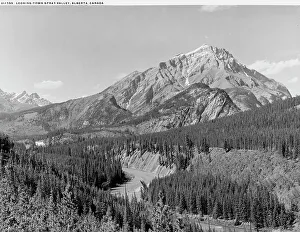 Rockies Prints: Looking down Spray Valley, Alberta, Canada, between 1900 and 1906. Creator: Unknown