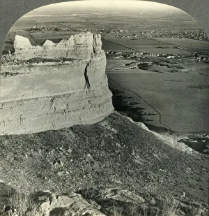 Looking Across Sugar Beet Fields, Platte River Valley, Scotts Bluff, Nebraska, c1930s Creator Looking Across Sugar Beet Fields, Platte River Valley, Scotts Bluff, Nebraska, c1930s Creator
