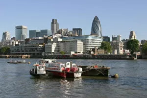 Office Building Collection: Looking across the Thames towards the City of London