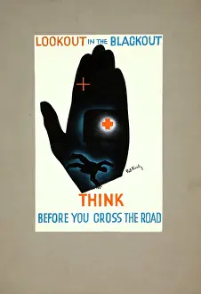 The National Archives Prints: Lookout in the blackout. Think before you cross the road