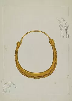 Loop Earring, c. 1937. Creator: Tulita Westfall
