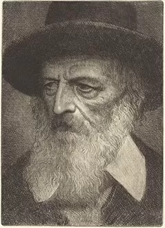 Lord A Tennyson Gallery: Lord A. Tennyson, 2nd plate. Creator: Alphonse Legros