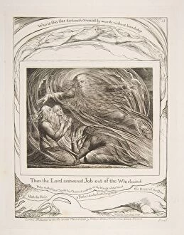 Book Of Job Gallery: The Lord Answering Job out of the Whirlwind, from Illustrations of the Book of Job