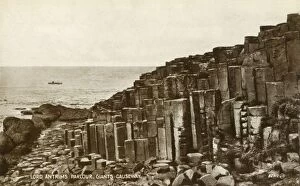 Northern Ireland Gallery: Lord Antrims Parlour, Giants Causeway, late 19th-early 20th century. Creator: Unknown