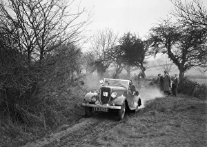 Lubbock Prints: Lord Aveburys Ford V8 competing in the Sunbac Colmore Trial, Gloucestershire, 1934