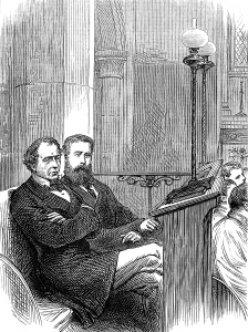 Buckinghamshire Prints: Lord Beaconsfield at church, 1881. Creator: Unknown