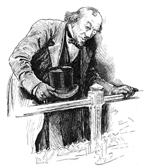 Benjamin Disraeli Collection: Lord Beaconsfields last appearance, House of Commons, late 19th century, (1900).Artist: Swain