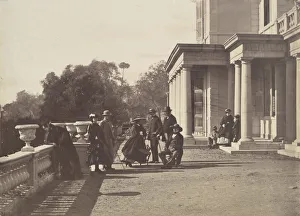 Baron Brougham And Vaux Collection: [Lord Brougham and his Family, Cannes], 1862. Creator: Charles Negre