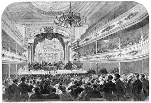 Sheffield South Yorkshire England Prints: Lord Brougham opening the Social Science Congress at Sheffield, 1865. Creator: Unknown