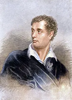 Romance Prints: Lord Byron, Anglo-Scottish poet, (1912). Creator: Unknown