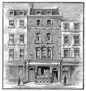 Lord Byrons birthplace, Holles Street, Cavendish Square, London, 1888 Lord Byrons birthplace, Holles Street, Cavendish Square, London, 1888