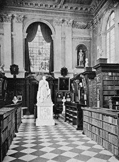 Lord Byrons statue, Trinity College Library, Cambridge, 1902-1903.Artist: HC Leat Lord Byrons statue, Trinity College Library, Cambridge, 1902-1903.Artist: HC Leat