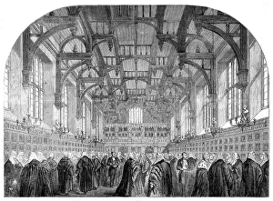 Beam Prints: The Lord Chancellor receiving the Judges in the Middle Temple, 1862. Creator: Unknown
