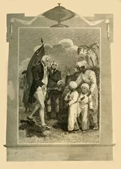 Cornwallis Charles Cornwallis 1st Marquess Gallery: Lord Cornwallis receiving the Sons of Tippoo Saib, (c1780s), 1816. Creator: Unknown
