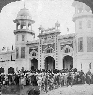 Lord Curzon opening the Indian Art Exhibition, Delhi, India, 1903. Artist: Underwood & Underwood