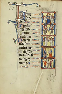 The Lord Enthroned with Angels: Two Seraphim: Two Kneeling Angels in Prayer... about 1300. Creator: Unknown