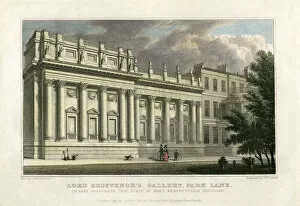 Images Dated 24th March 2010: Lord Grosvenors Gallery, Park Lane, London, 1828. Artist: William Deeble