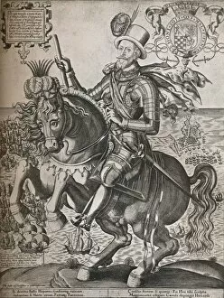 Heraldry Collection: Lord Howard of Effingham, c1600. Artist: Thomas Cockson