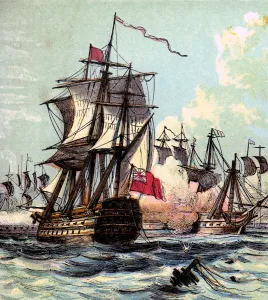 Admiral Earl Howe Collection: Lord Howes Victory, 1794 (c1850s)