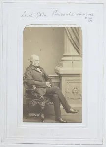 Lord Russell Prints: Lord John Russell, 1861. Creator: John Jabez Edwin Mayall