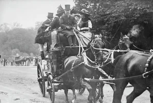 Peer Prints: Lord Leconfield and Coach, between c1910 and c1915. Creator: Bain News Service