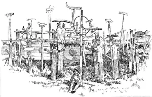 Alaska Prints: Lord Lonsdale's travels in the Arctic regions: Esquimaux cemetery