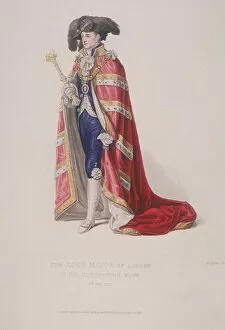 Insignia Collection: Lord Mayor of London, John Thomas Thorp, dressed for a royal coronation, 1821. Artist