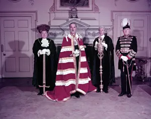 Officials Prints: The Lord Mayor of London with Swordbearer