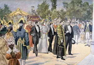 Images Dated 4th May 2007: The Lord Mayor of London visiting Bordeaux, France, 1895. Artist: F Meaulle