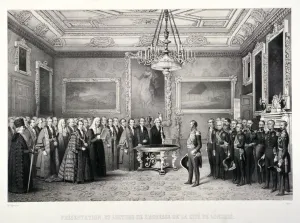 Sheriff Prints: Lord Mayor, Sir William Magnay, Windsor Castle, Berkshire, 1844
