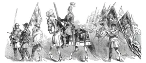 Livery Company Prints: Lord Mayors Show - the Man in Brass, 1844. Creator: Stephen Sly
