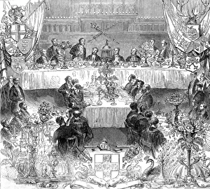 Toasting Prints: The Lord Mayor's Table, 1873