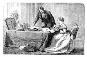Images Dated 29th February 2008: Lord Melbourne (1779-1848) instructing a young Queen Victoria 1819-1901), 1837 (c1895)