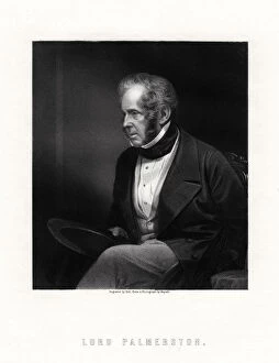 Lord Palmerston, British prime minister, 19th century.Artist: W Holl