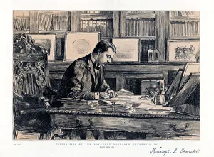 Lord Randolph Prints: Lord Randolph Churchill (1849-1895), English statesman, 1885