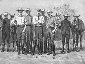 Lord Prints: Lord Randolph Churchill in South Africa; The Average Height of five of the Officers of