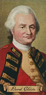 Clive Prints: Lord Robert Clive, taken from a series of cigarette cards, 1935