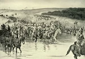 Advance Gallery: Lord Roberts and His Army Crossing the Wall River, 1901. Creator: RM Paxton